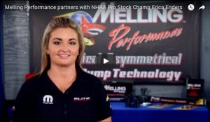 Melling Performance partners with NHRA Pro Stock Champ Erica Enders