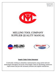 Melling Tool Company Manual