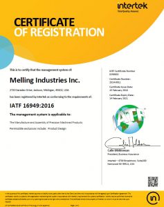 Melling Industries IATF